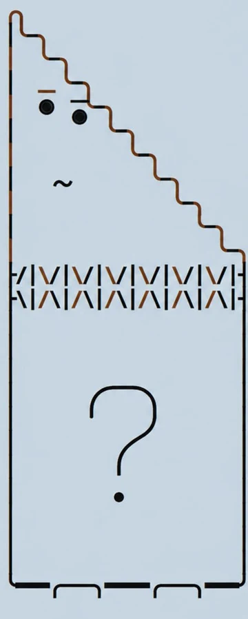 The rust peak spirit with a question mark on its body